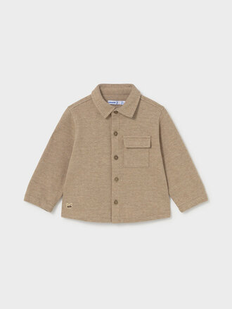 Mayoral 2106 Comfort-knit overshirt 042 Truffle