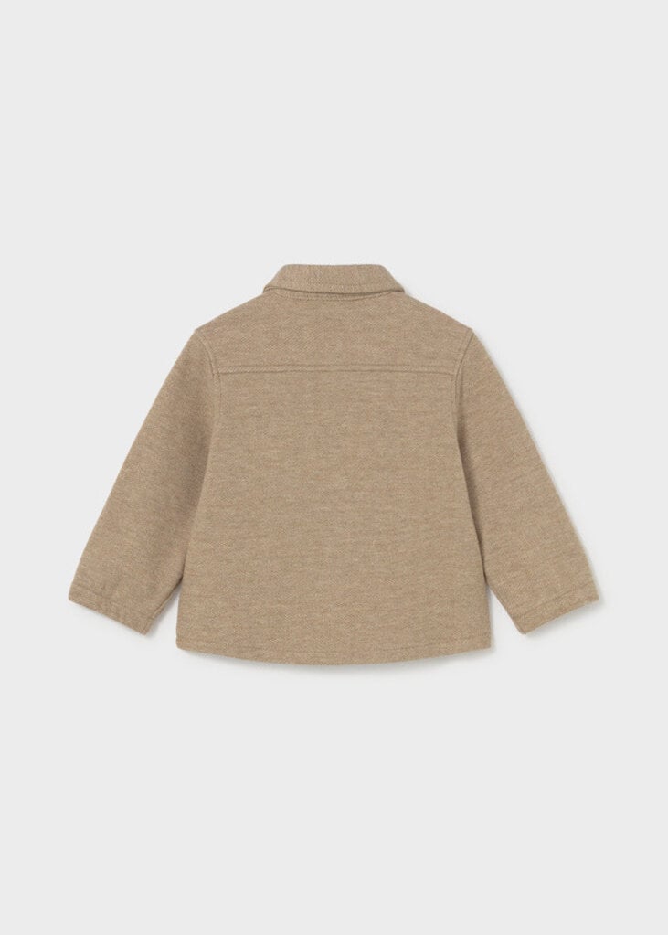 Mayoral 2106 Comfort-knit overshirt 042 Truffle
