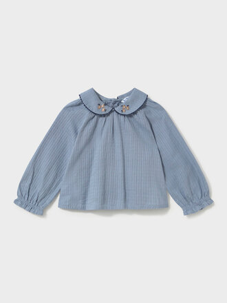 Mayoral 2115 Textured woven blouse 030 light blue