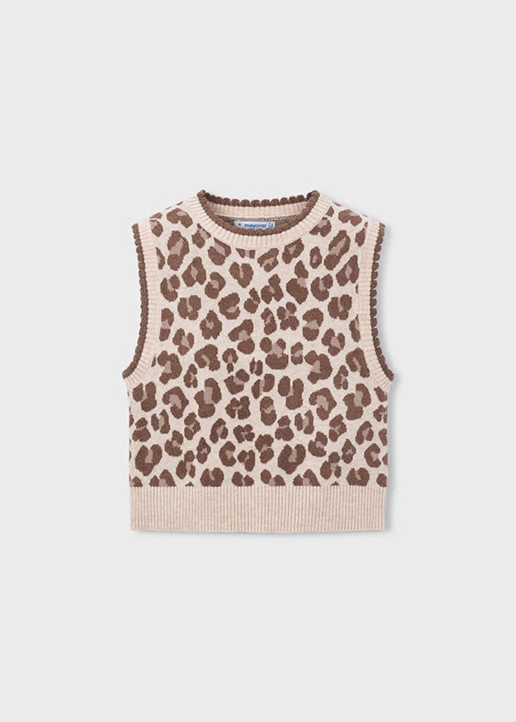 Mayoral 4329 Knitting vest 070 chestnut