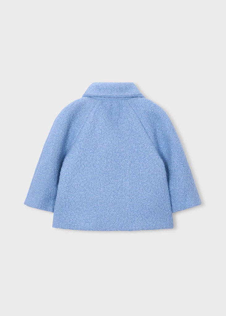 Mayoral 4411 Boucle coat purse 011 sky