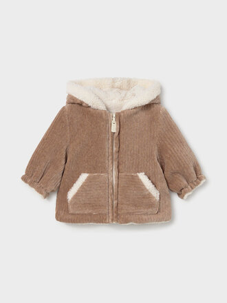 Mayoral 2412 Reversible coat 057 truffle