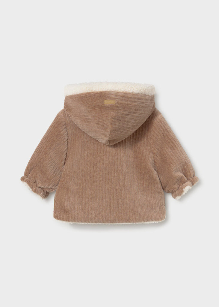 Mayoral 2412 Reversible coat 057 truffle