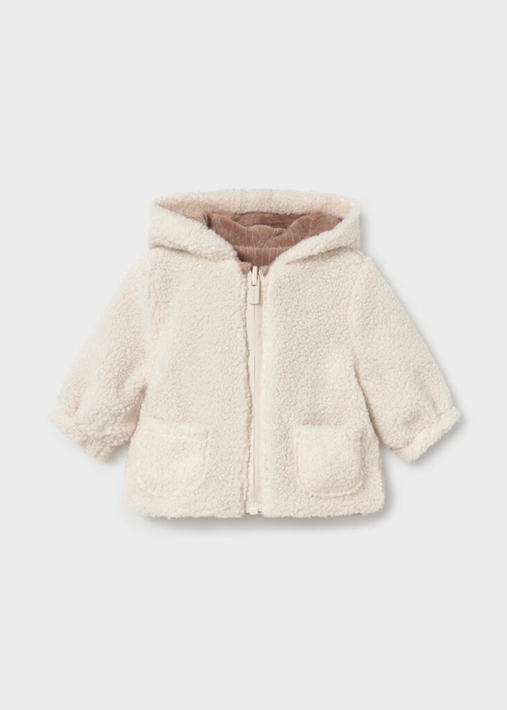 Mayoral 2412 Reversible coat 057 truffle