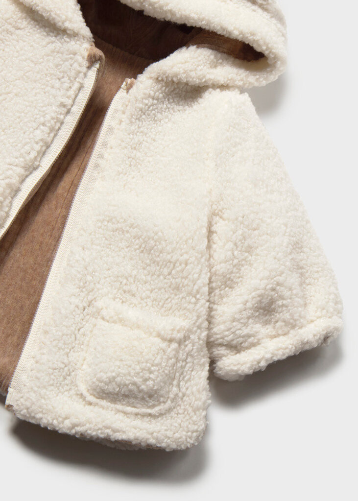 Mayoral 2412 Reversible coat 057 truffle