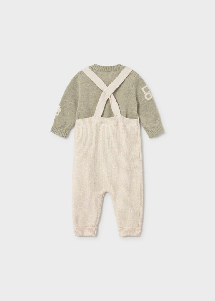 Mayoral 2603 Knit dungaree set 023 laurel