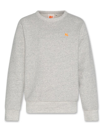 Ao76 226-2100-301c sweater tom logo 000908 grey melange