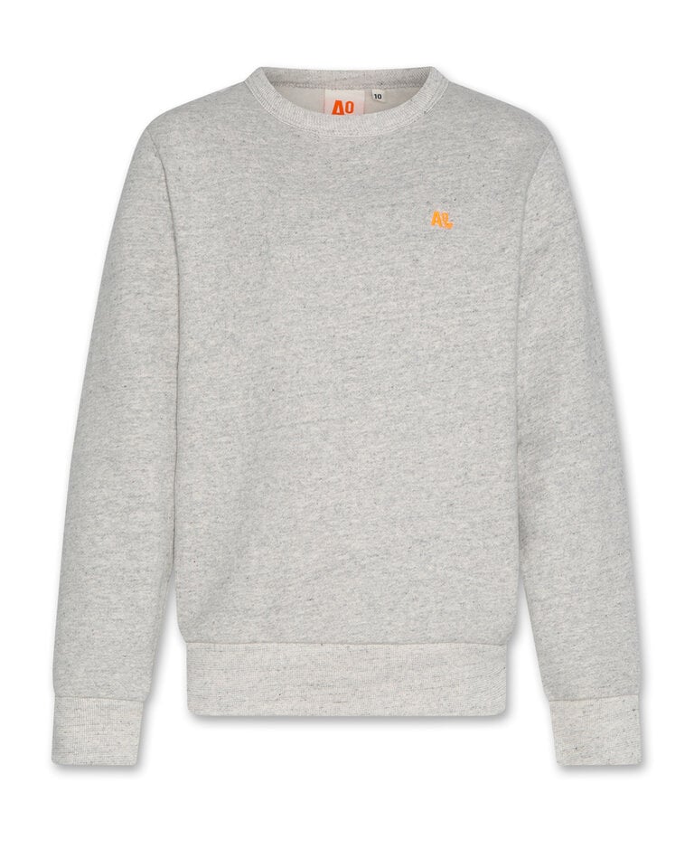 Ao76 226-2100-301c sweater tom logo 000908 grey melange
