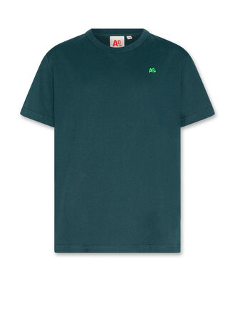 Ao76 226-2000-101 mat T-shirt logo 000499 dark green