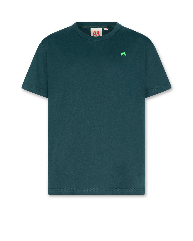 Ao76 226-2000-101 mat T-shirt logo 000499 dark green