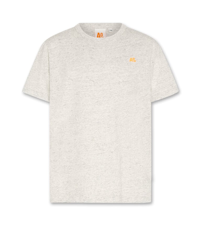 Ao76 226-2000-101c mat T-shirt logo 000908 grey melange