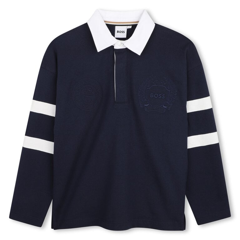 BOSS J53407 Polo l-mouwen marine