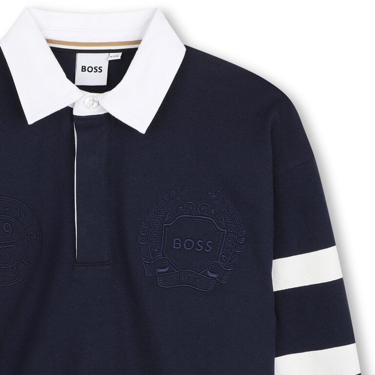 BOSS J53407 Polo l-mouwen marine