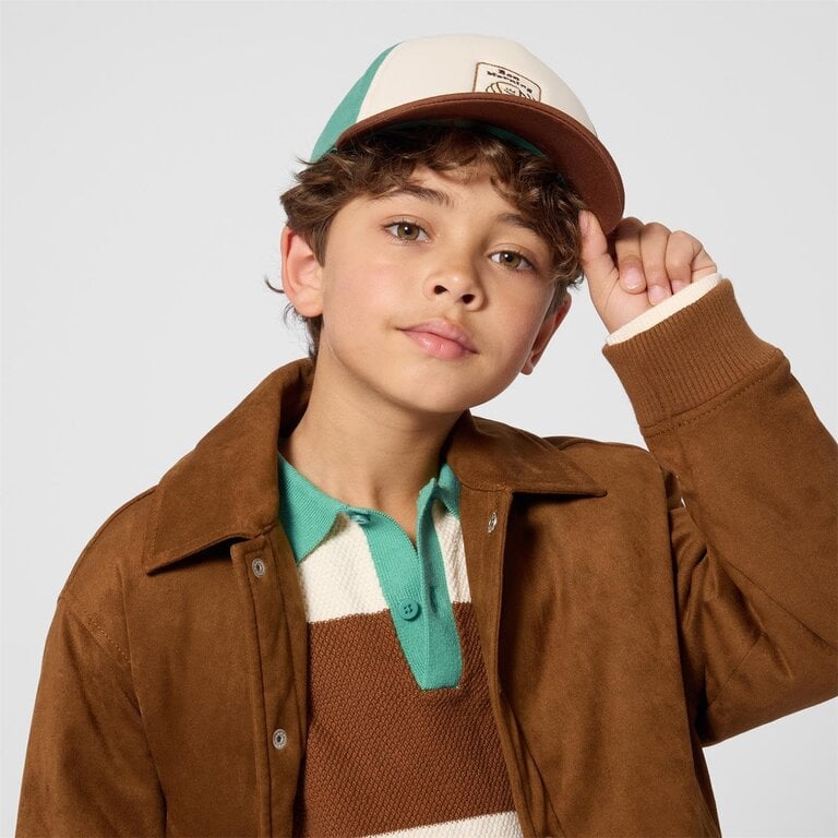 Kids Around L00117 Jas donker bruin