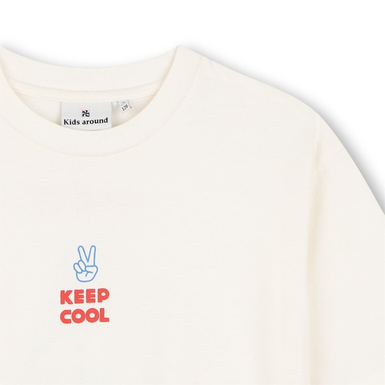 Kids Around L00124 T-Shirt Korte Mouwen ivoor