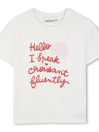 Kids Around L00097 T-Shirt Korte Mouwen Ivoor
