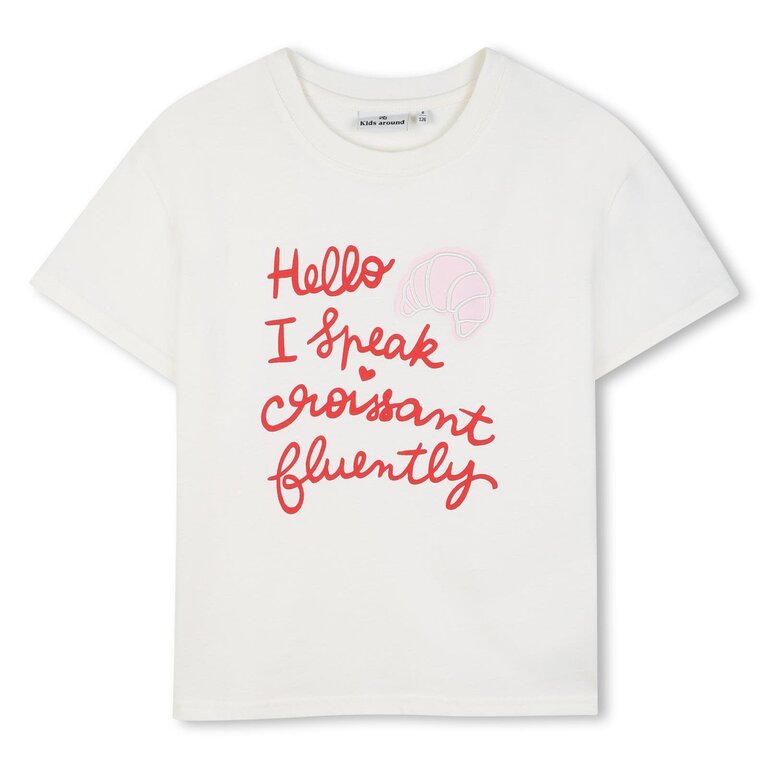 Kids Around L00097 T-Shirt Korte Mouwen Ivoor