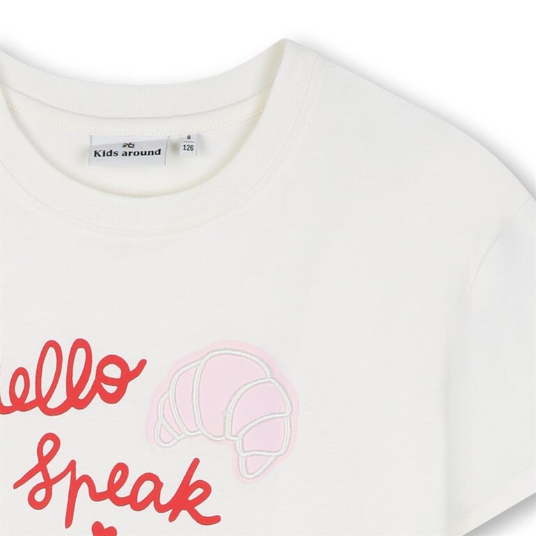 Kids Around L00097 T-Shirt Korte Mouwen Ivoor
