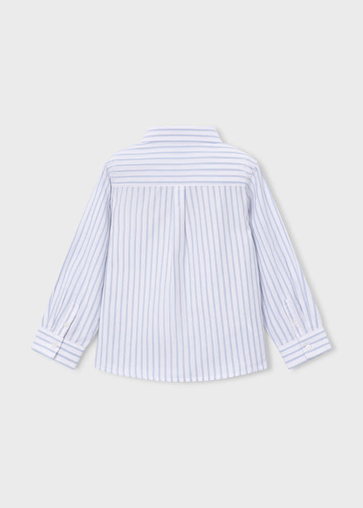 Mayoral 146 Basic L/s Shirt 054 Whit-Skybl