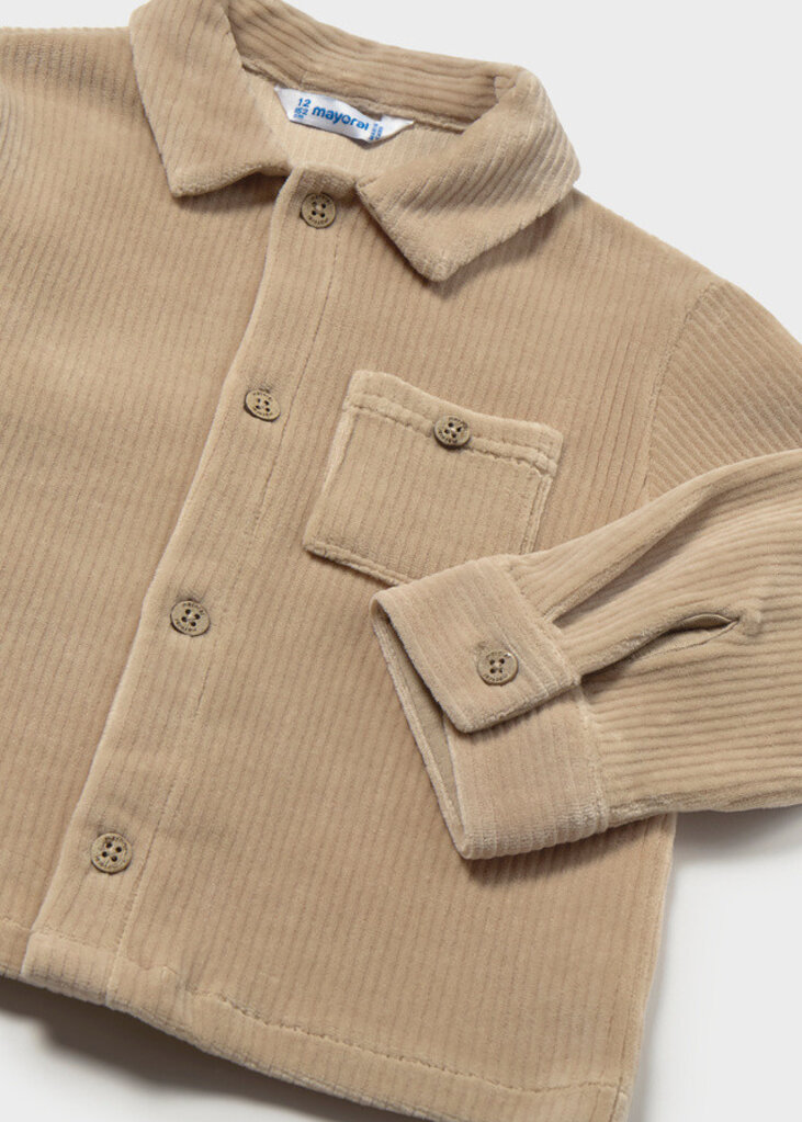 Mayoral 2107 knit overshirt 046 Hazelnut