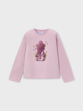 Mayoral 4027 L/s t-shirt 015 mauve