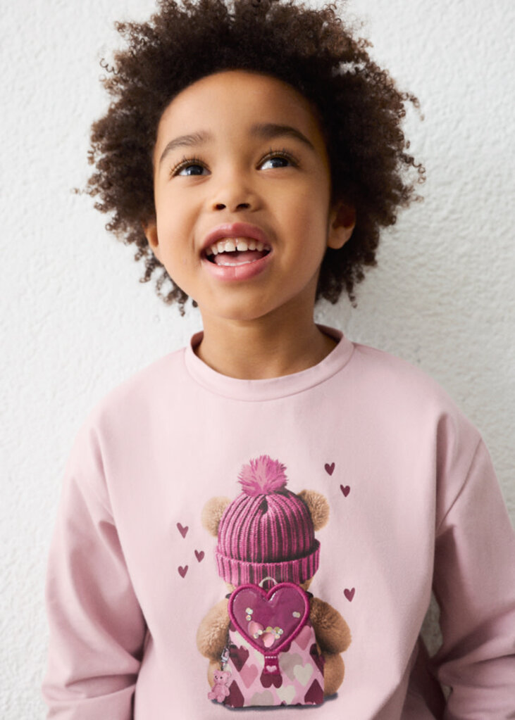 Mayoral 4027 L/s t-shirt 015 mauve
