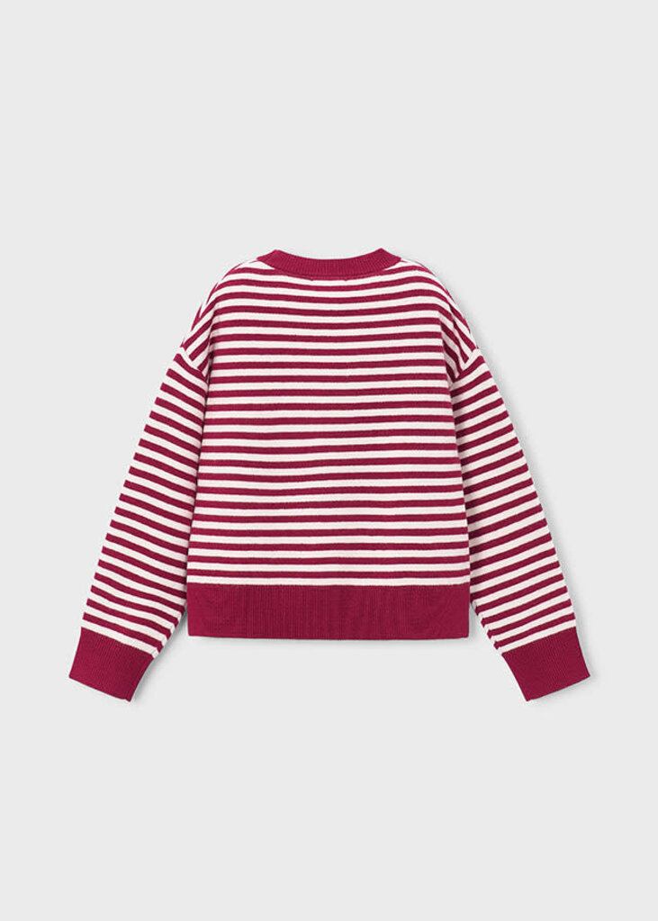 Mayoral 4316 Scarf-detail sweater 057 cherry