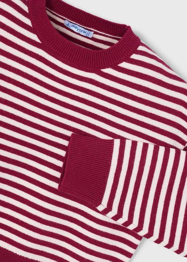 Mayoral 4316 Scarf-detail sweater 057 cherry