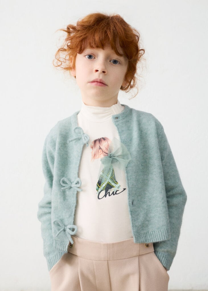 Mayoral 4325 Knit cardigan 092 anise