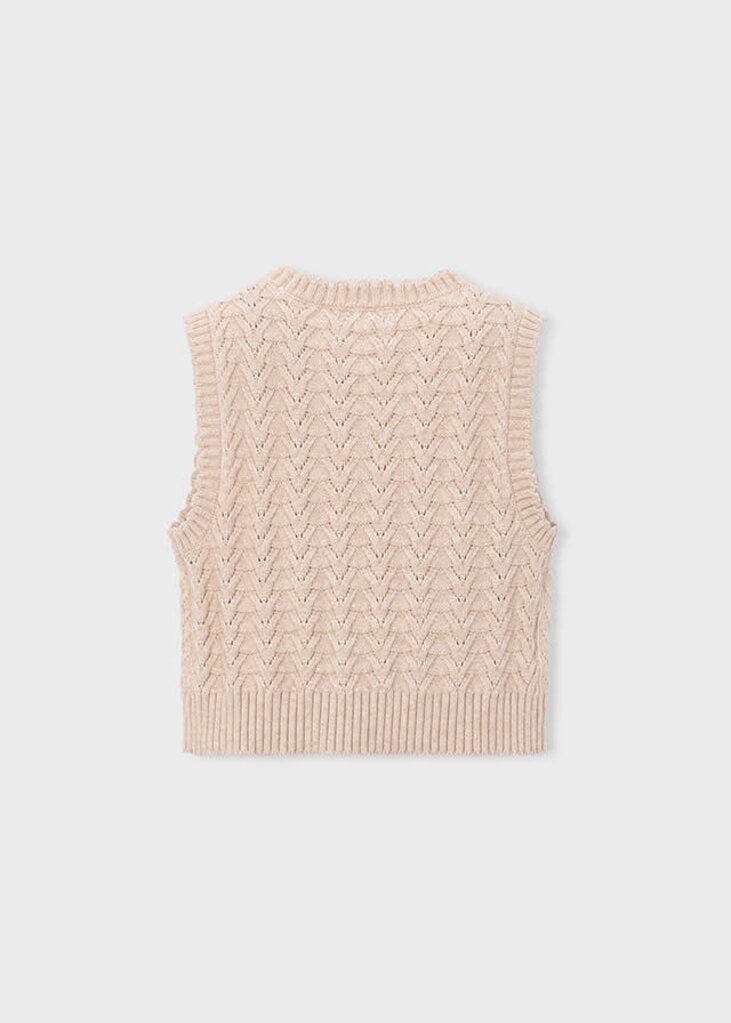 Mayoral 4329 Knitting vest 069 beige