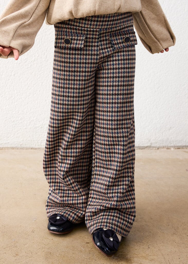 Mayoral 4522 Jacquard knit long pants 066 cinammon