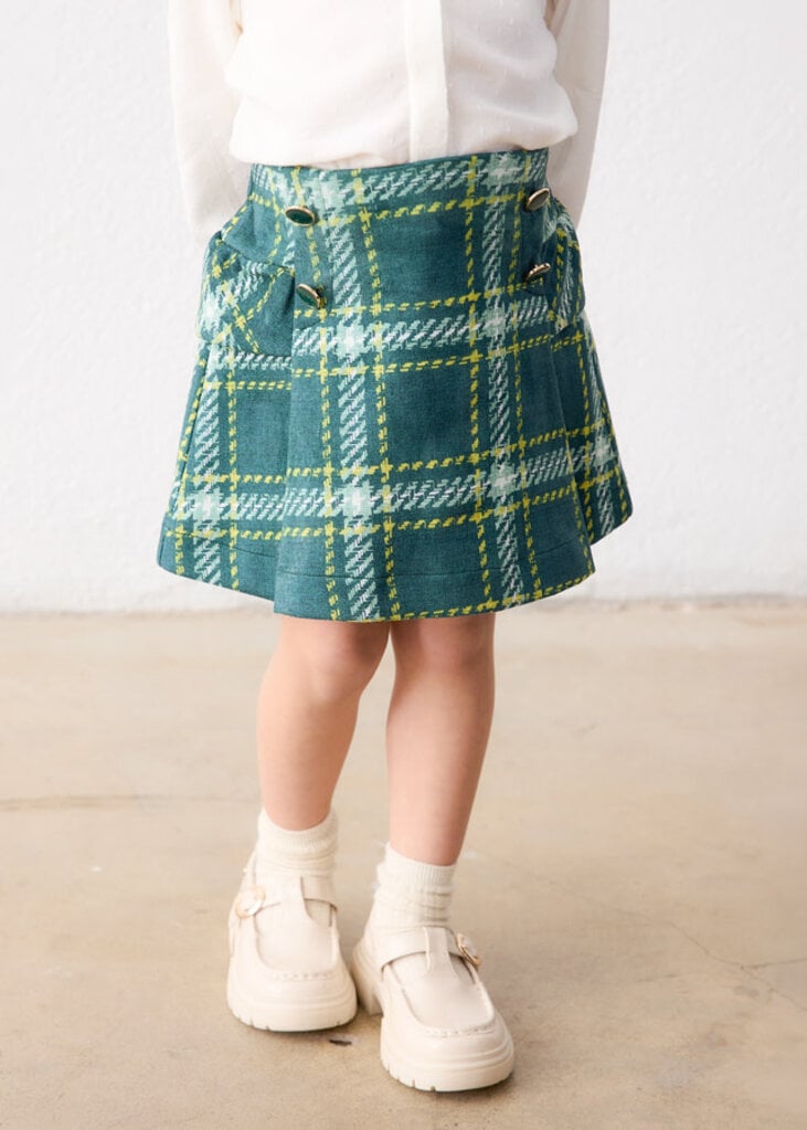 Mayoral 4905 Printed suede skirt 089 nemufar