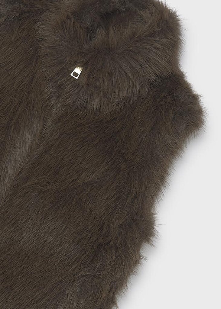Mayoral 7305 Faux-fur vest 093 chocolate