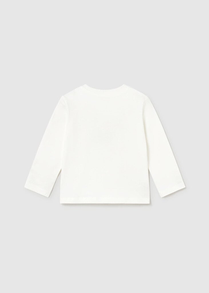 Mayoral 2019 L/s t-shirt applique play 026 cream