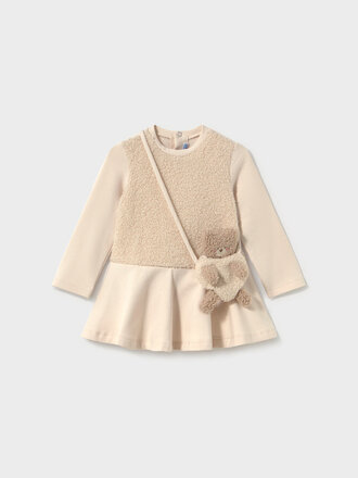 Mayoral 2904 Combined dress w. bag 093 light khaki