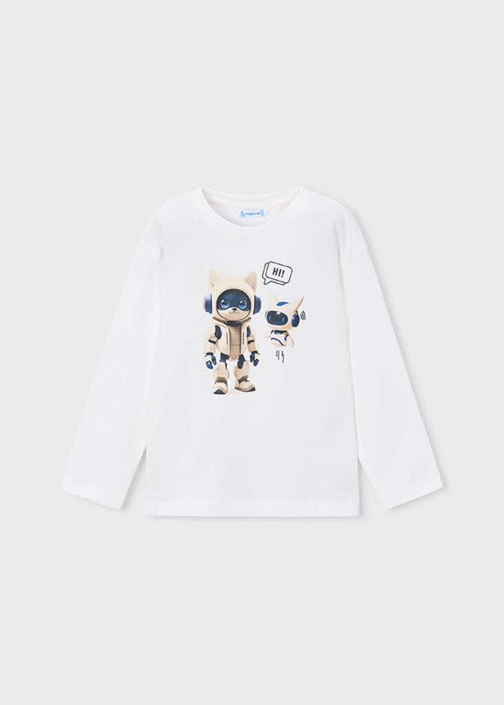 Mayoral 4014 L/s Shirt 035 cream