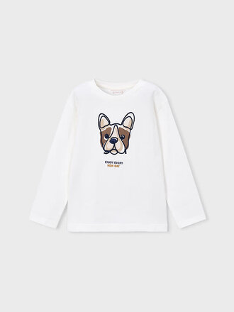 Mayoral 4022 L/s shirt 068 cream