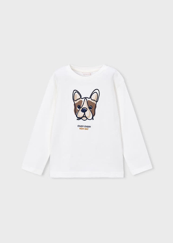 Mayoral 4022 L/s shirt 068 cream