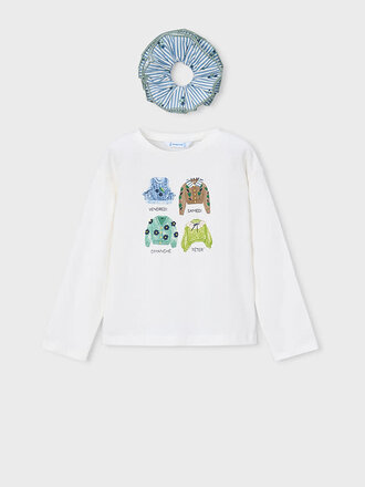 Mayoral 4028 L/s t-shirt 077 natural