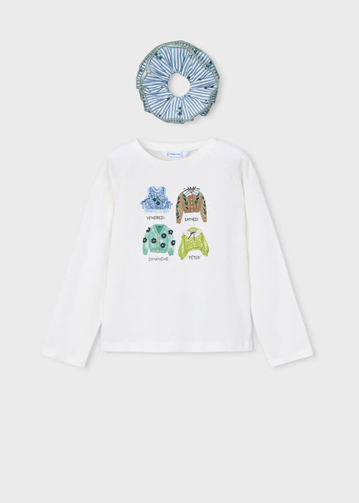 Mayoral 4028 L/s t-shirt 077 natural
