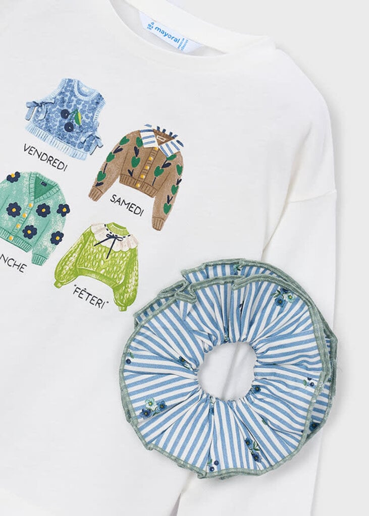 Mayoral 4028 L/s t-shirt 077 natural
