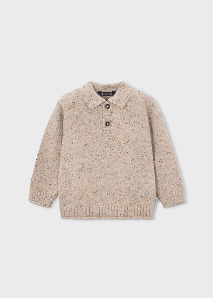 Mayoral 4311 Polo sweater 055 tweed