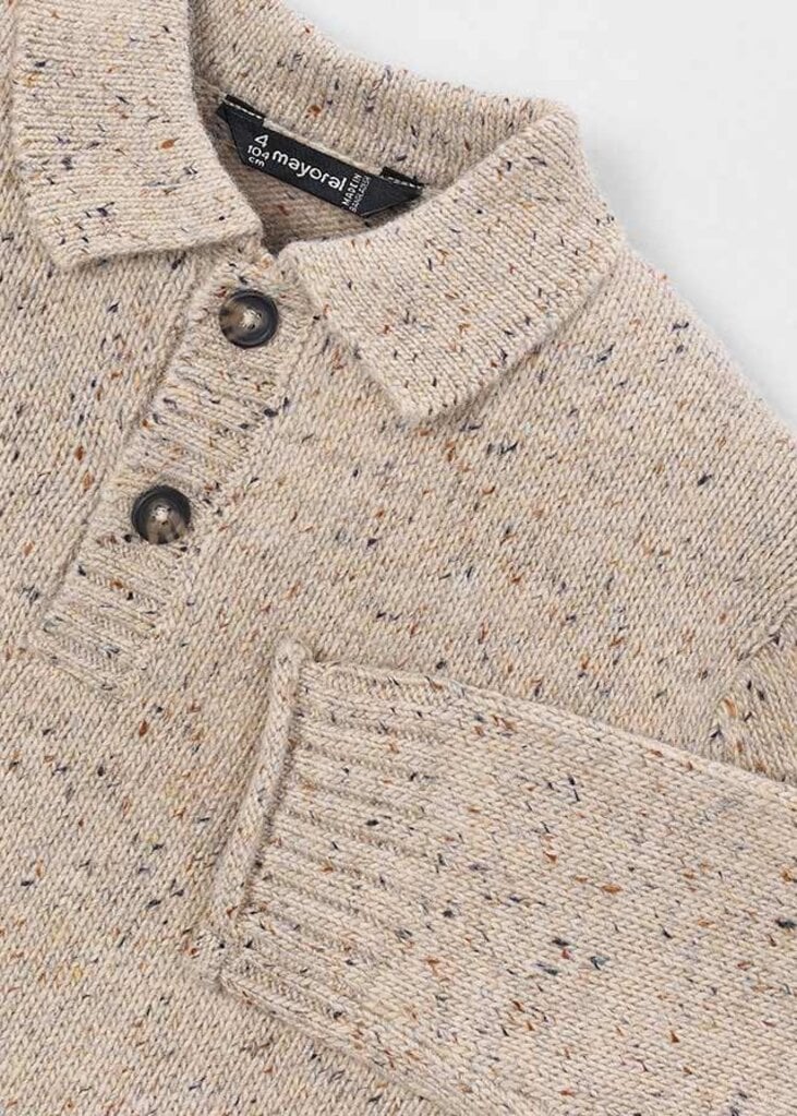 Mayoral 4311 Polo sweater 055 tweed