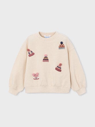 Mayoral 4405 Embroidered pullover 075 seed