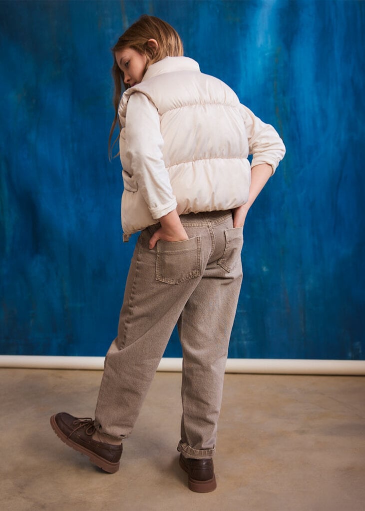Mayoral 7346 Satin vest 033 almond
