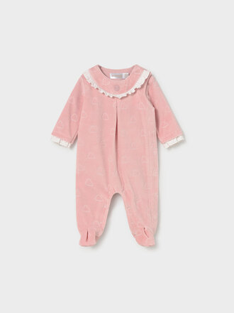 Mayoral 2749 Velour dressy pajamas 067 rose