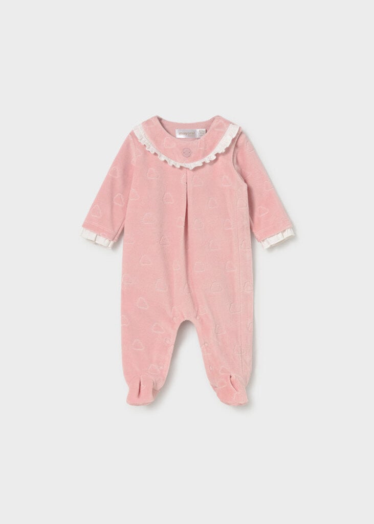 Mayoral 2749 Velour dressy pajamas 067 rose