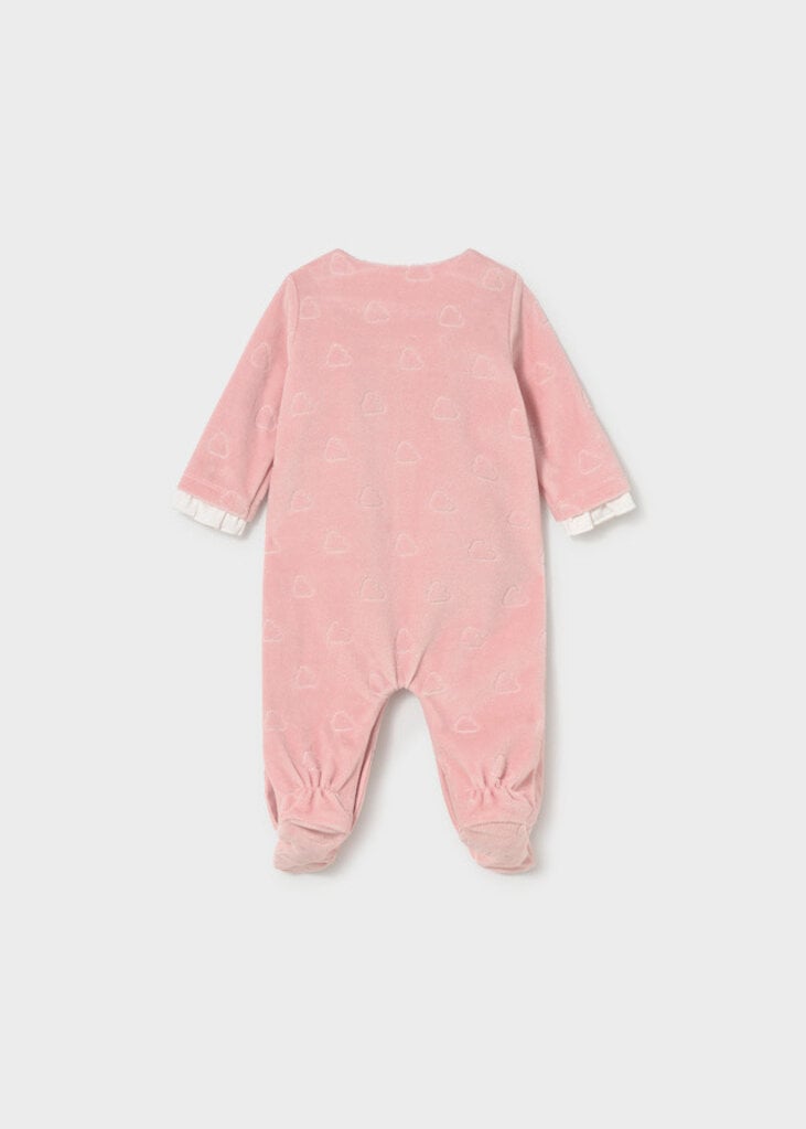 Mayoral 2749 Velour dressy pajamas 067 rose