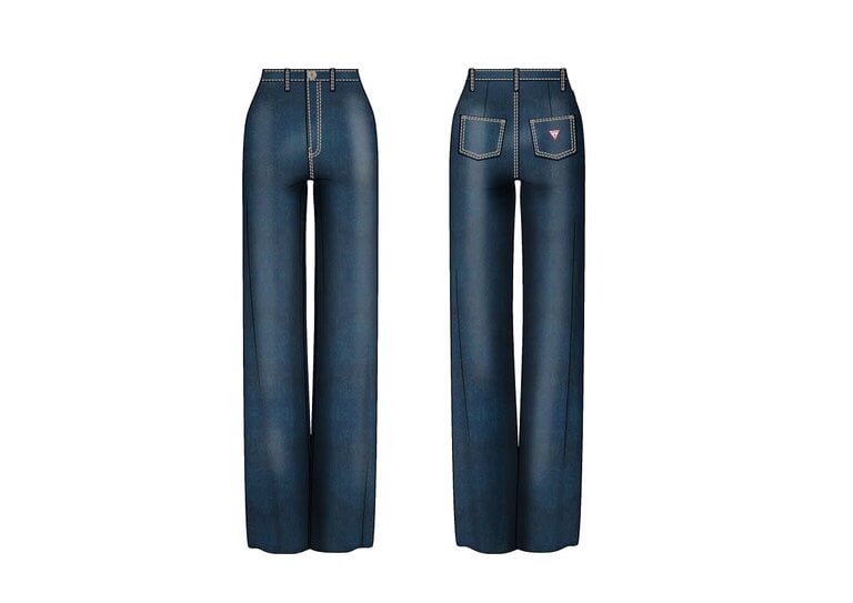 Guess J6YA04 D1211 Comfort denim pant light galaxy wash