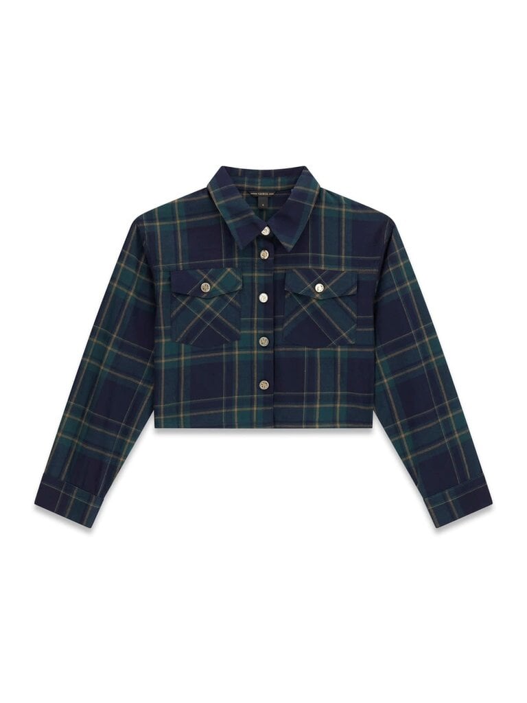 Guess J6YH03 W2644 Tartan Ls shirt varsity check